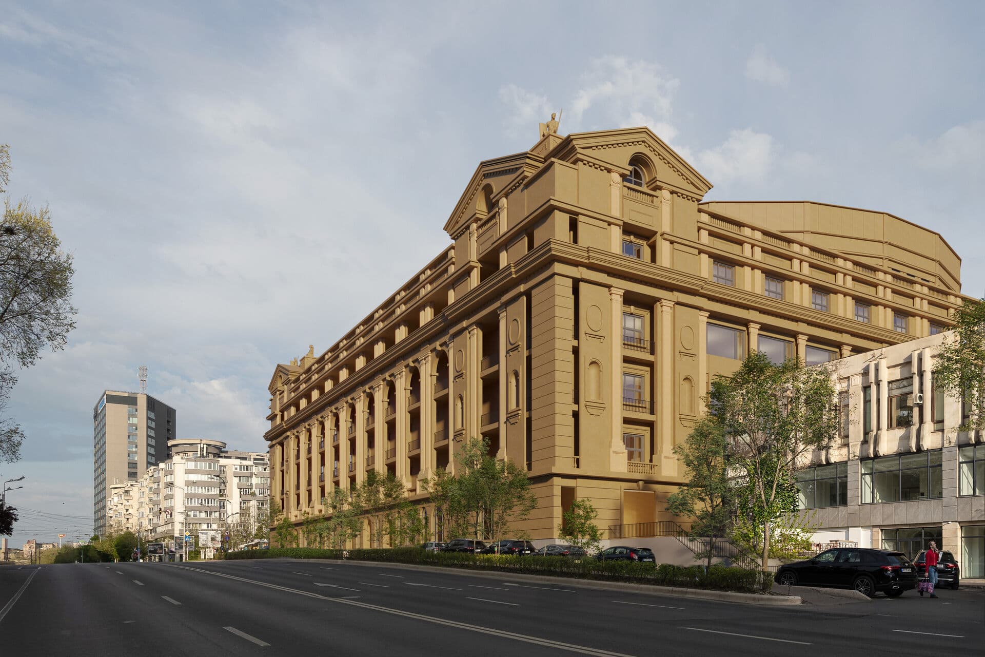 Street perspective — daytime